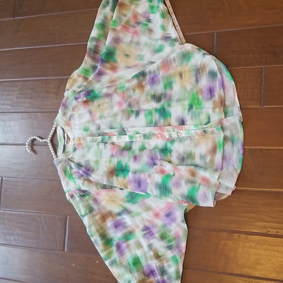 Pilcro Womens Pastel Color Longsleeve The Batwing Blouse By Anthropologie - Picture 10 of 14